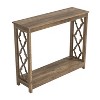 Galano Heron 38.1 in. Standard Rectangle Wood Console Table in Knotty Oak, Dusty Gray Oak - 4 of 4