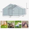Karl Home Chicken Run Coop Walk-in Poultry Cage with Waterproof & Anti-UV Cover Lockable Door Design - 2 of 4