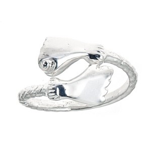 Better Jewelry, Fist Ends .925 Sterling Silver West Indian Style Ring - 1 of 1