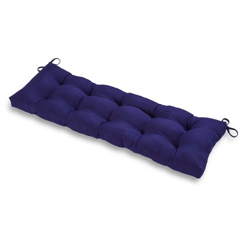 Kensington Garden 17x44 Solid Outdoor Bench Cushion Navy : Target