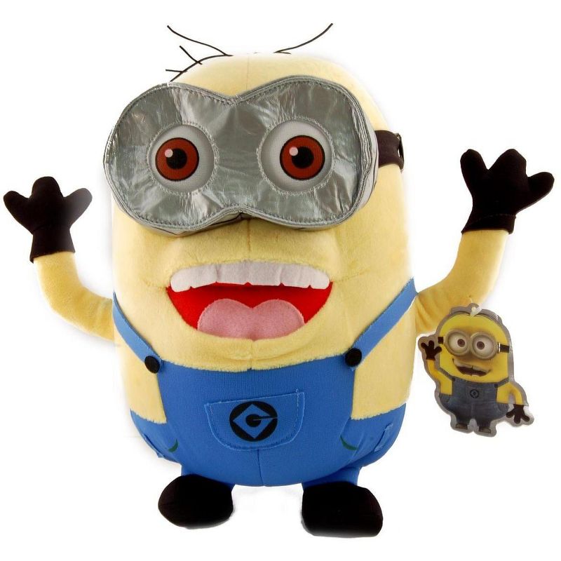 Toy Factory Despicable Me 2, 2 Eyed With Open Mouth Minion Jorge 12" Plush, 1 of 2