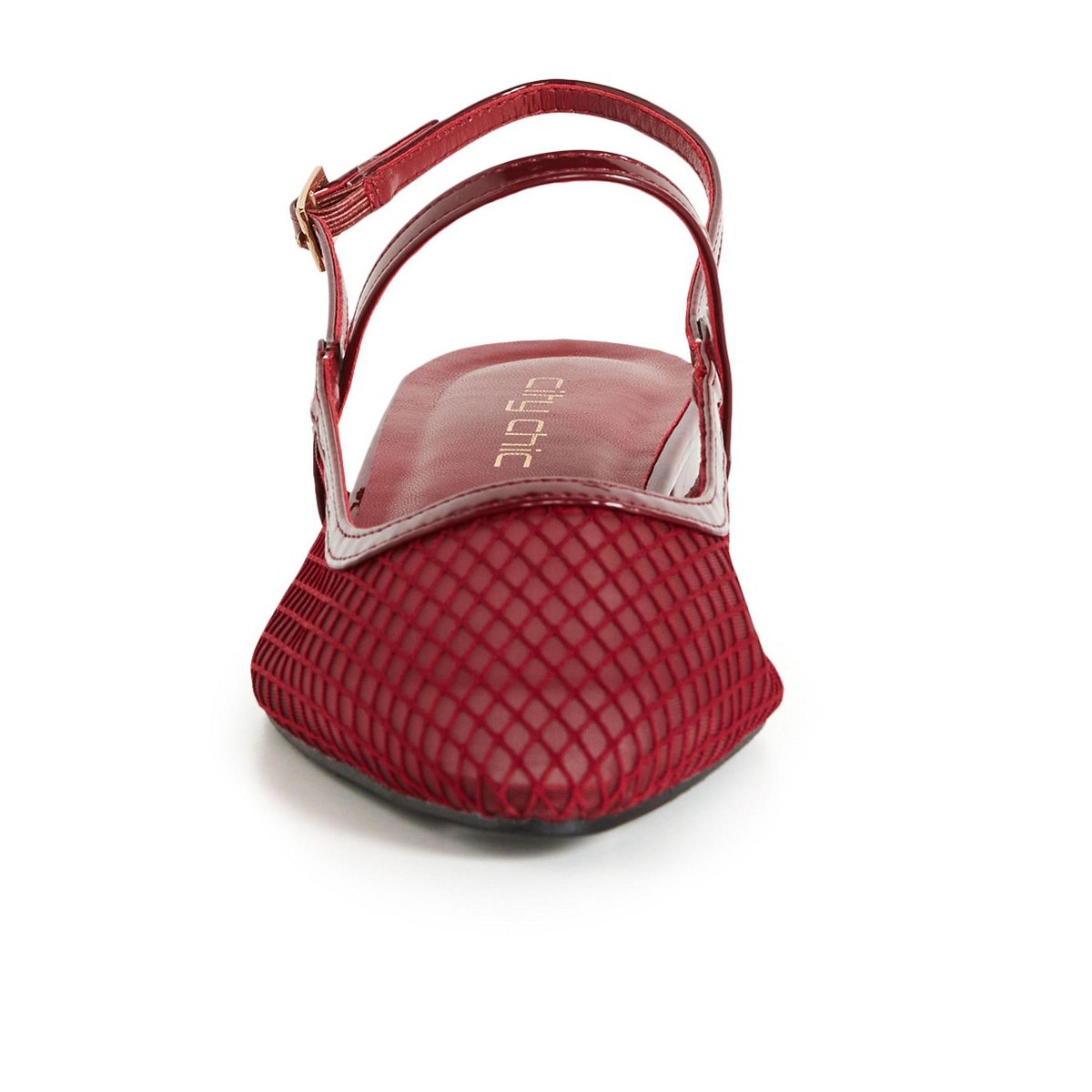 Обувь City Chic | Women's Plus Size WIDE FIT Lily Mesh Flat - berry - 11W — фото 5