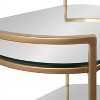 Kate and Laurel Vasseur Round Metal Bar Cart, 19x15x30, Gold - 3 of 4