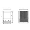 NicBex 20" Modern Matte Finish Bathroom Vanity Cabinet with Ceramic Sink,Freestanding Cabinet with Soft Close Doors,1.38"Pre-drilled Faucet - 4 of 4