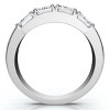 Pompeii3 2 1/4Ct Tetrad Diamond Ring Emerald Cut Anniversary Band 14k Gold/Pt Lab Created - 2 of 4
