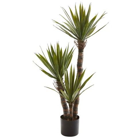 Nearly Natural 4-ft Yucca Artificial Tree : Target