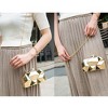 Women Lattice Pattern Metal Handbag Chain Geometric Evening Clutch Purse, Gold - 4 of 4