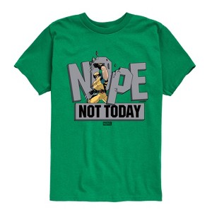 Boys' - Marvel - Wolverine Nope Not Today Short Sleeve Graphic T-Shirt - 1 of 4