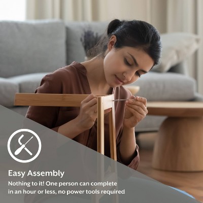 White Wood Writing Desk with Single Drawer, Farmhouse Style