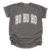 Simply Sage Market Ho Ho Ho Varsity Thick Outline Garment Dyed Tee - S - Pepper - 2 of 4