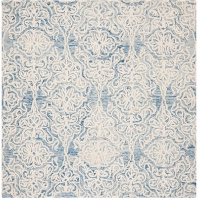 Blossom Blm112 Hand Tufted Area Rug - Blue/ivory - 4'x4' - Safavieh ...