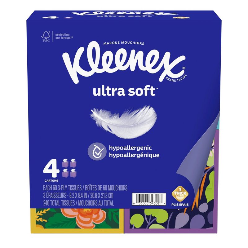 Kleenex Ultra Soft 3-Ply Facial Tissue, 3 of 15