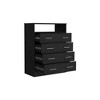 NicBex 4 Drawers Dresser Modern Wooden Cabinet with 4 Drawers and 1 Door Dresser for Closet for Bedroom, Living Room, Hallway - 4 of 4