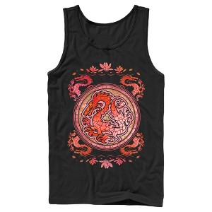 Men's Mulan Stained Glass Mushu Tank Top - 1 of 4