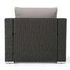 Rattan Patio Accent Chair With Cushions, Outdoor Garden Armchair, All-Weather Patio Furniture for Backyard or Balcony-Maison Boucle - 4 of 4