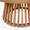 Hrinhom 31.5" W Outdoor Acacia Wood Patio Side Round Coffee Table - 4 of 4