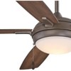 54" Minka Aire Rustic Indoor Ceiling Fan with LED Light Oil Rubbed Bronze Dark Pine Opal Glass for Living Room Kitchen Bedroom - 3 of 4