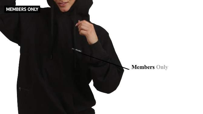 Members Only Women's Logan Oversized Hooded Sweatshirt, 2 of 6, play video