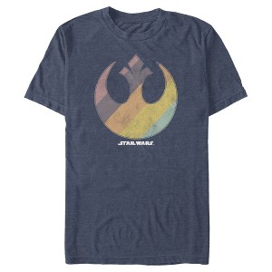 Men's Star Wars Rainbow Rebel Logo T-Shirt - 1 of 3