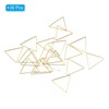 Unique Bargains Jewelry Handmade Triangle Earrings Beading Hoop 30 Pcs - 3 of 4