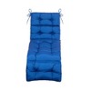 ARTPLAN Outdoor Chasie Lounge Tufted Thick Cushion with Ties,Replacement Wicker Chair Cushion for Paito Fruniture,72x22x4inches - 3 of 4