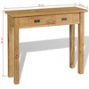 vidaXL Console Table Solid Teak 35.4"x11.8"x31.5" - 4 of 4