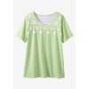 Woman Within Plus Size Striped Tee - 3 of 4