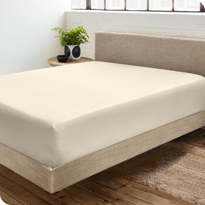 400 Thread Count Organic Cotton Sateen Fitted Sheet by Bare Home