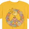 Boys' - Peanuts - Floral Peace Sign Woodstock Short Sleeve Graphic T-Shirt - 2 of 4