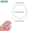 Unique Bargains Plastic Durable Multipurpose DTY Design Macrame And Knotting Supplies O Rings 30 Pcs - 3 of 4