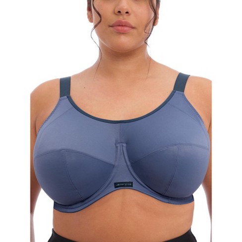 ELOMI Women's Energise Underwired Sports Bra, Vintage Denim, 38D :  : Fashion