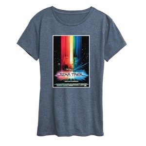 Women's - Star Trek - Retro Movie Poster Short Sleeve Graphic T-Shirt - 1 of 4
