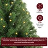HOMDOX 6ft Pre-lit Artificial Christmas Tree, Premium Hinged Artificial Pine Lighted Holiday Tree w/ 1477 Dense Branch Tips, 250 Lights, Base - 4 of 4