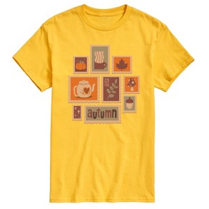 Men's - Instant Message - Fall Stamp Cluster Short Sleeve Graphic T-Shirt - 1 of 4