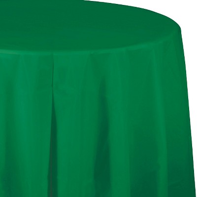 Emerald Green Disposable Tablecloth