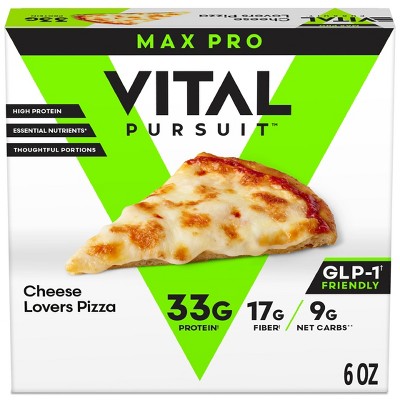 Vital Pursuit High Protein Frozen Cheese Lovers Thin Crust Pizza - 6oz