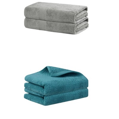 REGALWOVEN Cotton Bath Hands Towel Sets For Bathroom, Gym, SPA 2 Pack