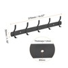 Unique Bargains Stainless Steel Wall Mounted Waterproof Bedroom Coat Hook Rack 2 Pcs - 2 of 3