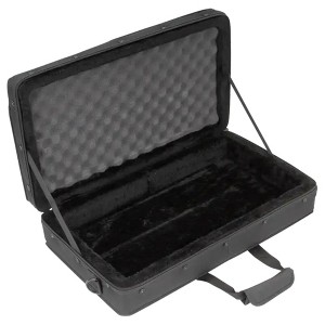 SKB 21”x11” Foot Controller Soft Case Padded Bag, Rigid Foam Frame, Shoulder Strap and Double Zippers for DJ Controllers & Small MIDI Keyboards, Black - 1 of 4
