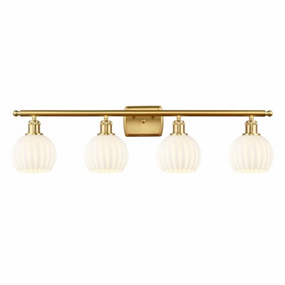 White Venetian - 4 Light Bath Vanity In Modern Style-9 Inches Tall and 36 Inches Wide
