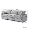 Cloud Sectional Couches for Living Room,100.5" Convertible Love Seat, 3 Seater Modular Sectional Sofa,Deep Seater Furniture Sets - 4 of 4