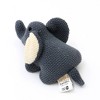 Ruvalino Baby and Toddler Learning Toys Handmade Cotton Elephant Plush Toy for Comfort and Playtime, Dark Blue, 7.5"*3.5"*3" - 4 of 4
