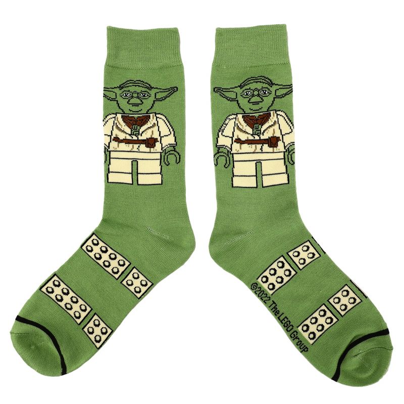 Lego X Star Wars Character Minifigs Men's 5-Pack Crew Socks, 3 of 7