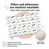 KeaBabies Jumbo Toddler Pillow with Pillowcase, 14X20 Soft Organic Toddler Pillows for Sleeping, Kids Travel Pillow - 4 of 4