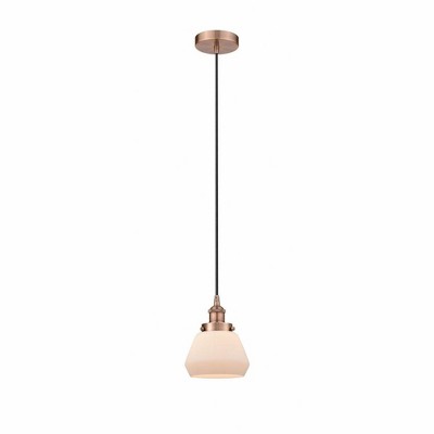 Fulton - 1 Light Mini Pendant In Industrial Style-9 Inches Tall and 6.75 Inches Wide