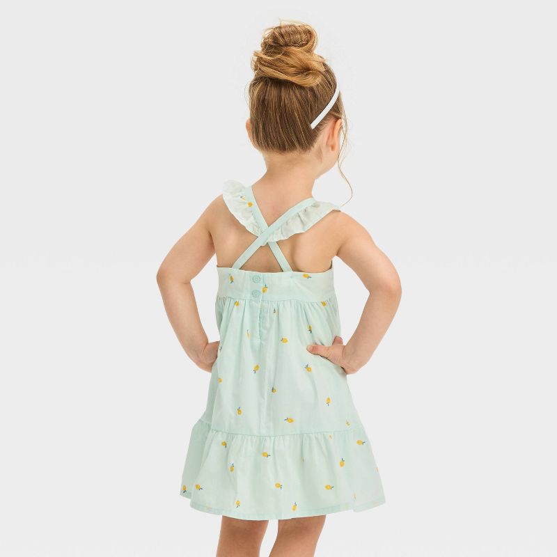 OshKosh B'gosh Toddler Girls' Lemon Dress - Green, 2 of 4