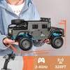 1: 12 Scale 4WD RC Car, 2.4GHz, IPX4 Waterproof, Climbing Truck, 2 Batteries, Teens Adults - 4 of 4