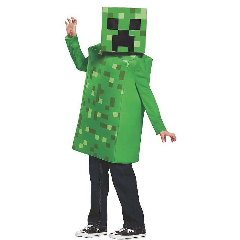 Boys' Minecraft Creeper Classic Costume - Size 10-12 - Green, 1 of 2