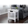 AFI Furnishings Mission Chair Side Table with Charger Station in White - 2 of 4