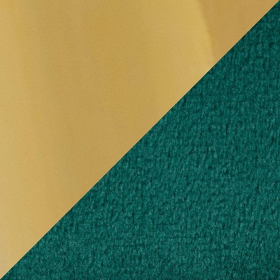 Green Velvet Barrel Accent Chair with Gold Metal Legs